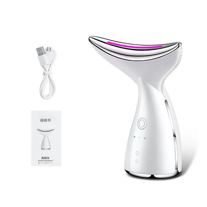 Velvoria™ 3-in-1 EMS Neck & Face Lifting Device – LED Light Therapy & Skin Tightening
